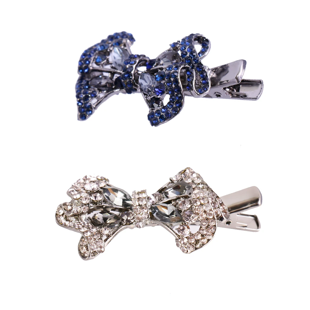 Заколки для волос со стразами и бантом зажим повязка на голову украшения в