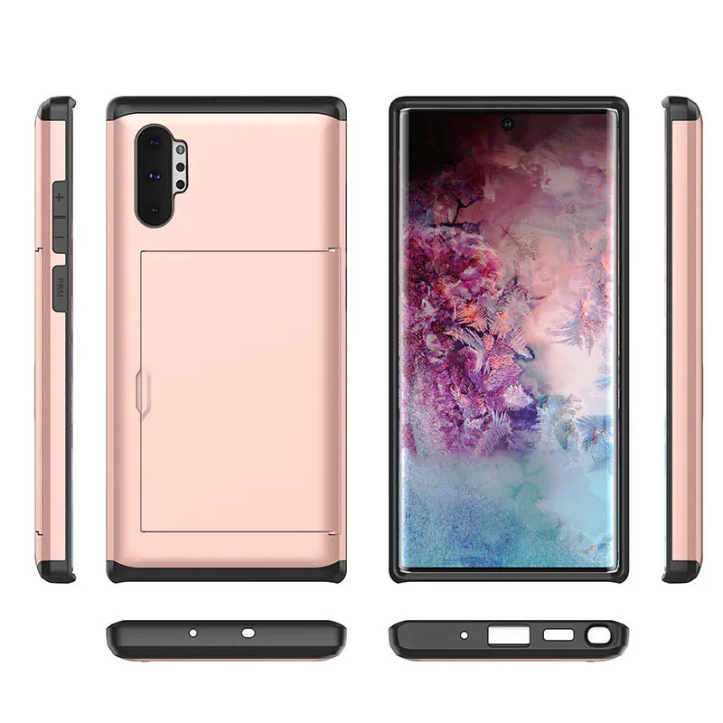 Чехол для карт samsung S8 Plus S9 S6 Edge Clip Slider 2 в 1 чехлы телефонов S7 Edge|Чехлы-накладки| |
