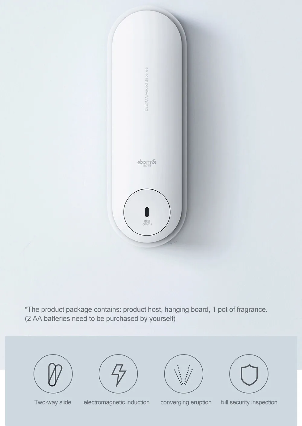 Слайдовый автоматический распылитель ароматизатор для спальни и ванной комнаты