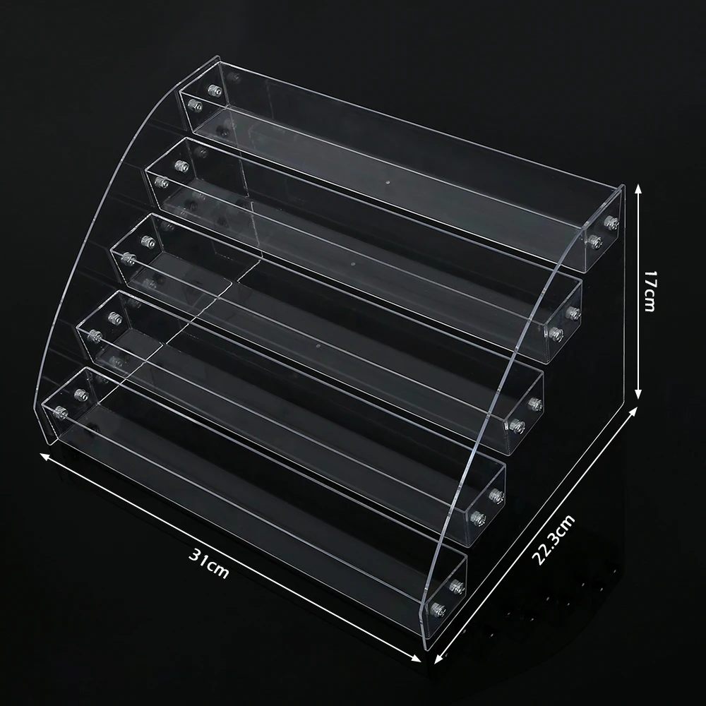 

Organizer Shelf for Nail Polish Tattoo Ink Varnishes Cosmetic Display Holder Acrylic Removable Rack MakeUp Storage Box Bins