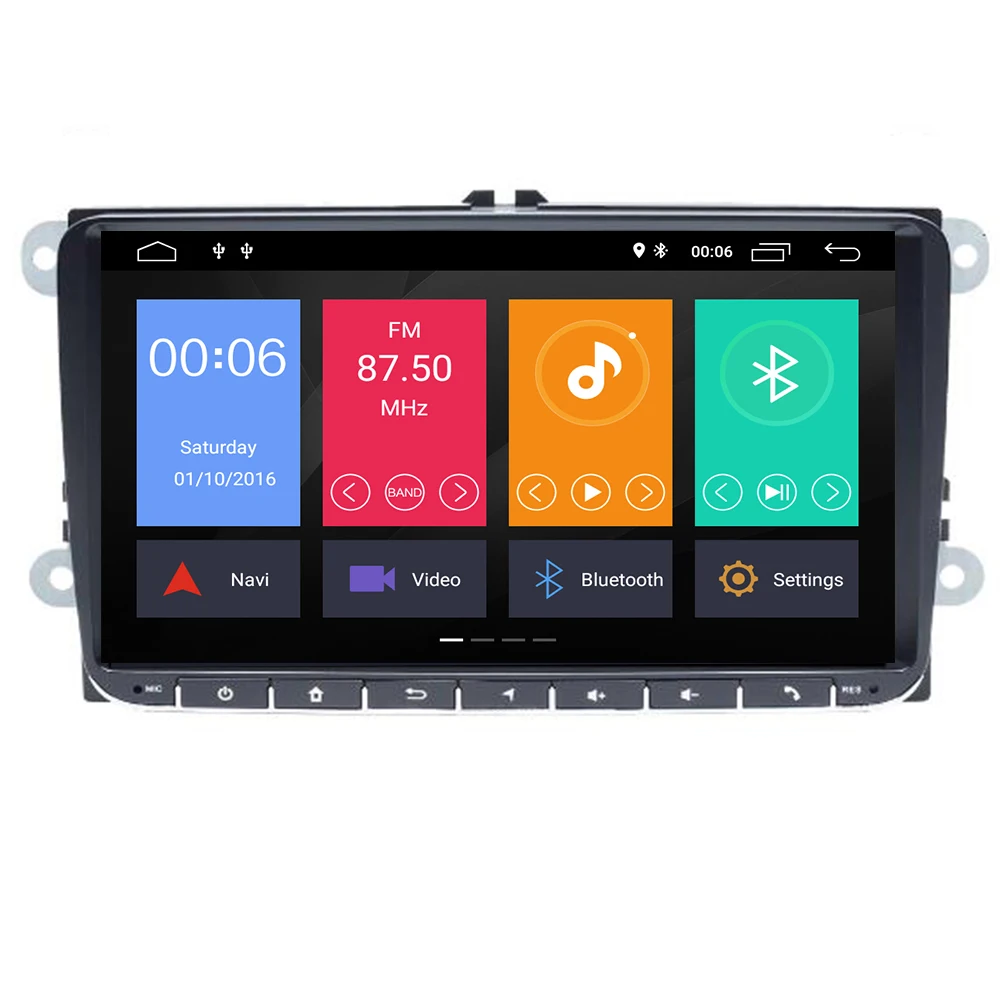 Автомагнитола 1Din для VW Skoda Octavia 2 3 Superb Volkswagen Passat b6 Seat Leon Polo T5 AmarokGolf 5 6 мультимедиа |