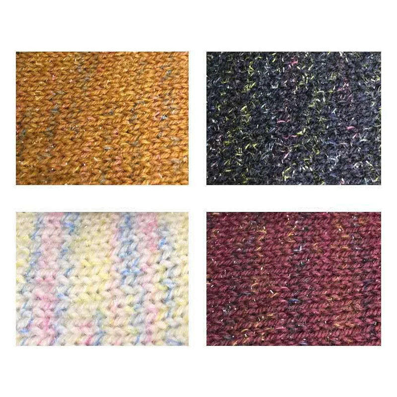 50 г/шар мягкая теплая полиэфирная вязальная пряжа Золотая блестящая нить для