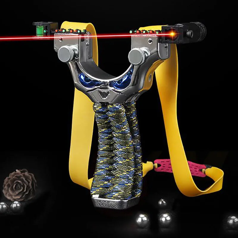 Резиновая плоская кожаная Рогатка для быстрого давления Бесплатная привязанная