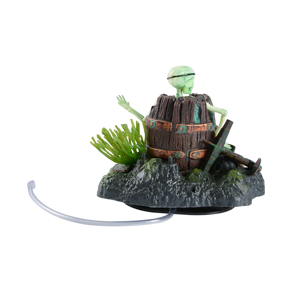 Saim 1 шт. новые аквариумные аксессуары для аквариума пиратский Скелет деревянная