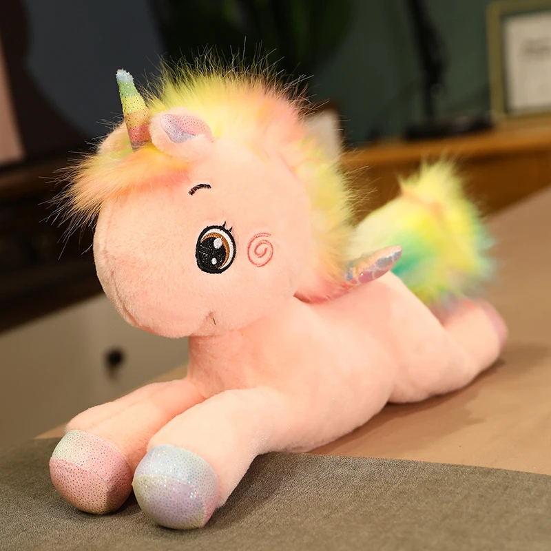 

Kawaii Unicorn Plush Toys Soft Stuffed Cartoon Animal Horse Pillows Pegasus Dolls New Year High Quality Gifts for Children Kids