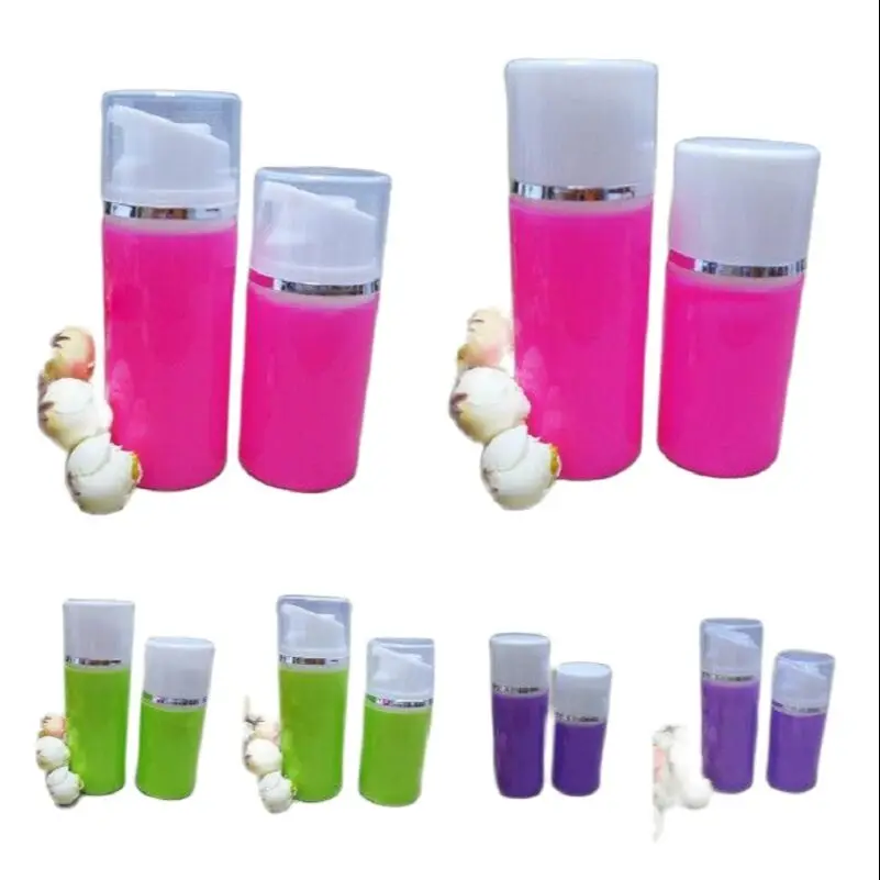 

50ML 1.69/1.7oz green/pink/purple airless bottle for lotion/emulsion/serum/cream/foundation/gel skin care cosmetic packing