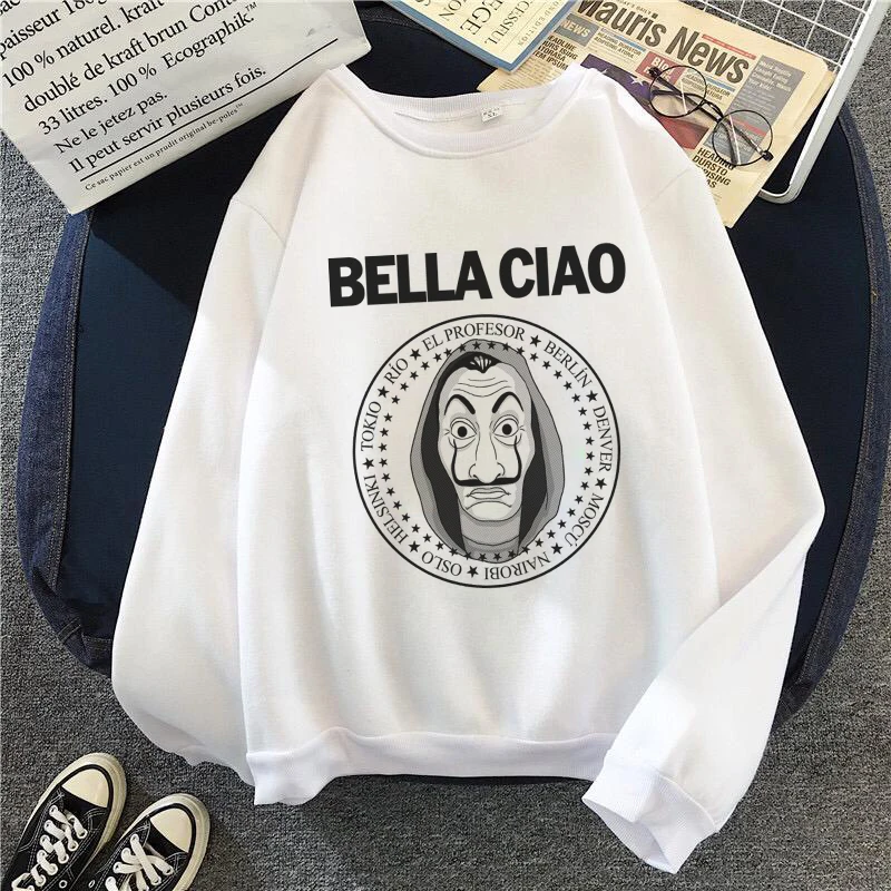 Женская толстовка Bella Non-English Language белая Повседневная Толстовка с капюшоном и