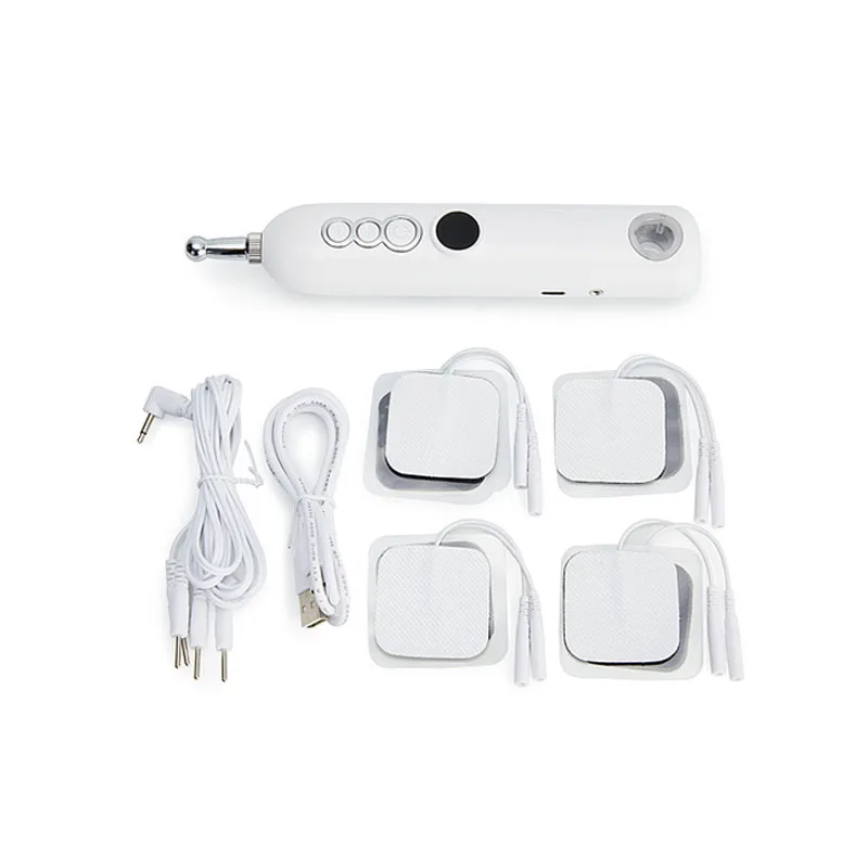 

5 In 1 Electronic Acupuncture Pen Electric Meridians Energy Laser Therapy Heal Massage Pen Meridian Energy Pen Relief Pain Tools