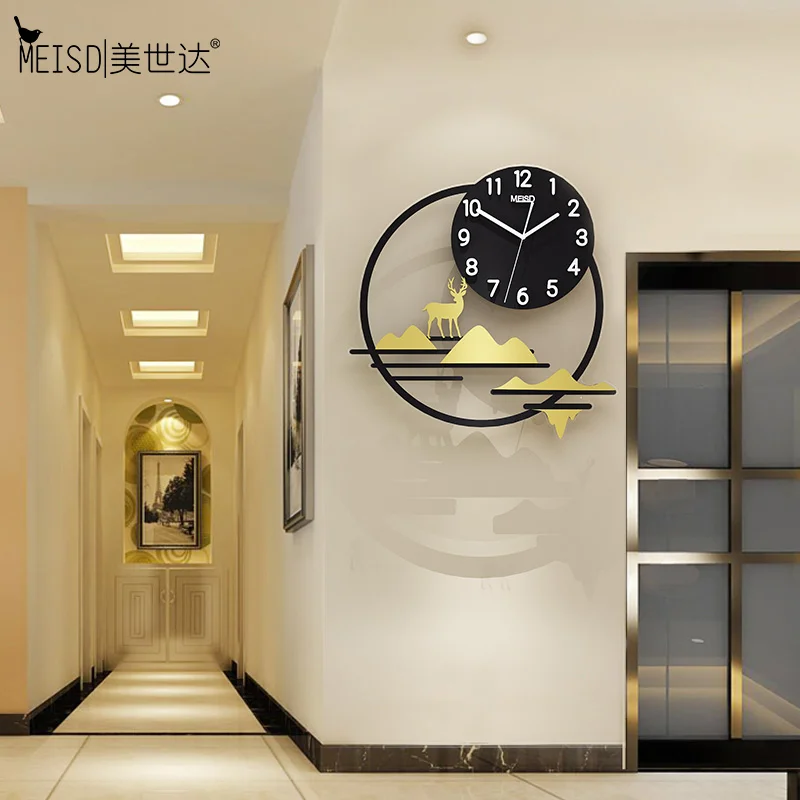 Акриловые настенные часы MEISD круглые кварцевые современные дизайнерские