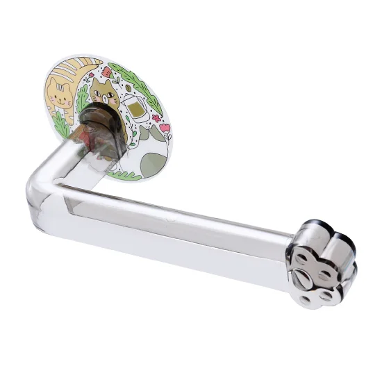 С рисунком в виде кошачьей лапки отверстие Бесплатная держатель рулона бумаги