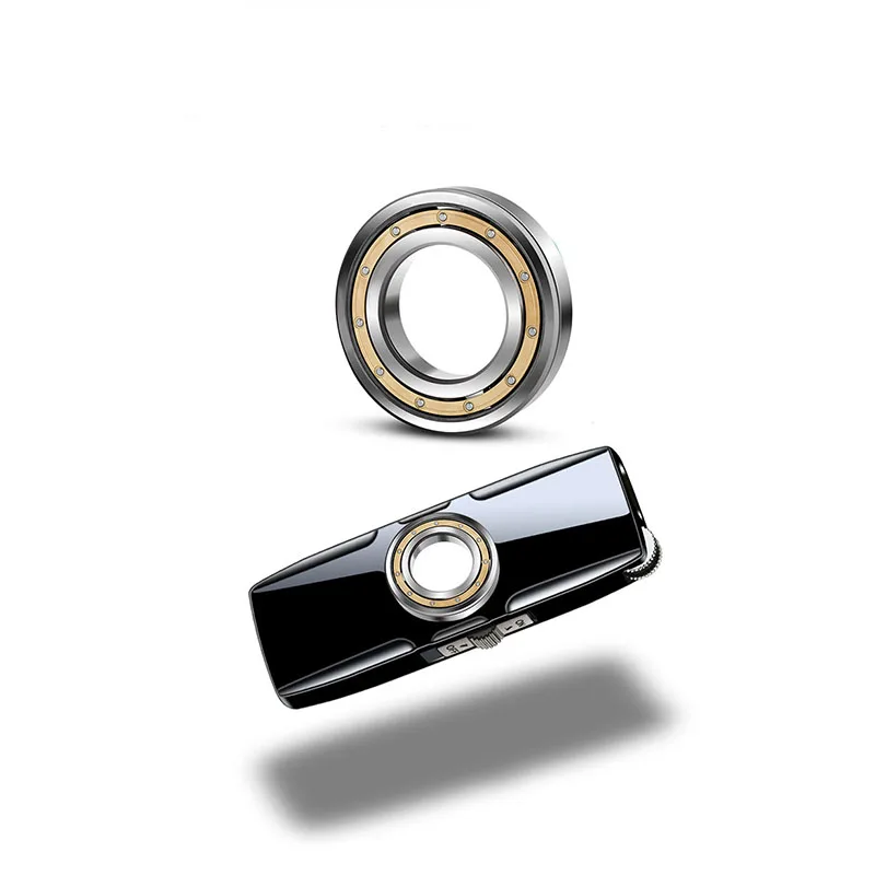 

Creative Rotatable Metal Windproof Inflatable Grinding Wheel Gas Smoking Accessories Gadgets Double Fire Lighters