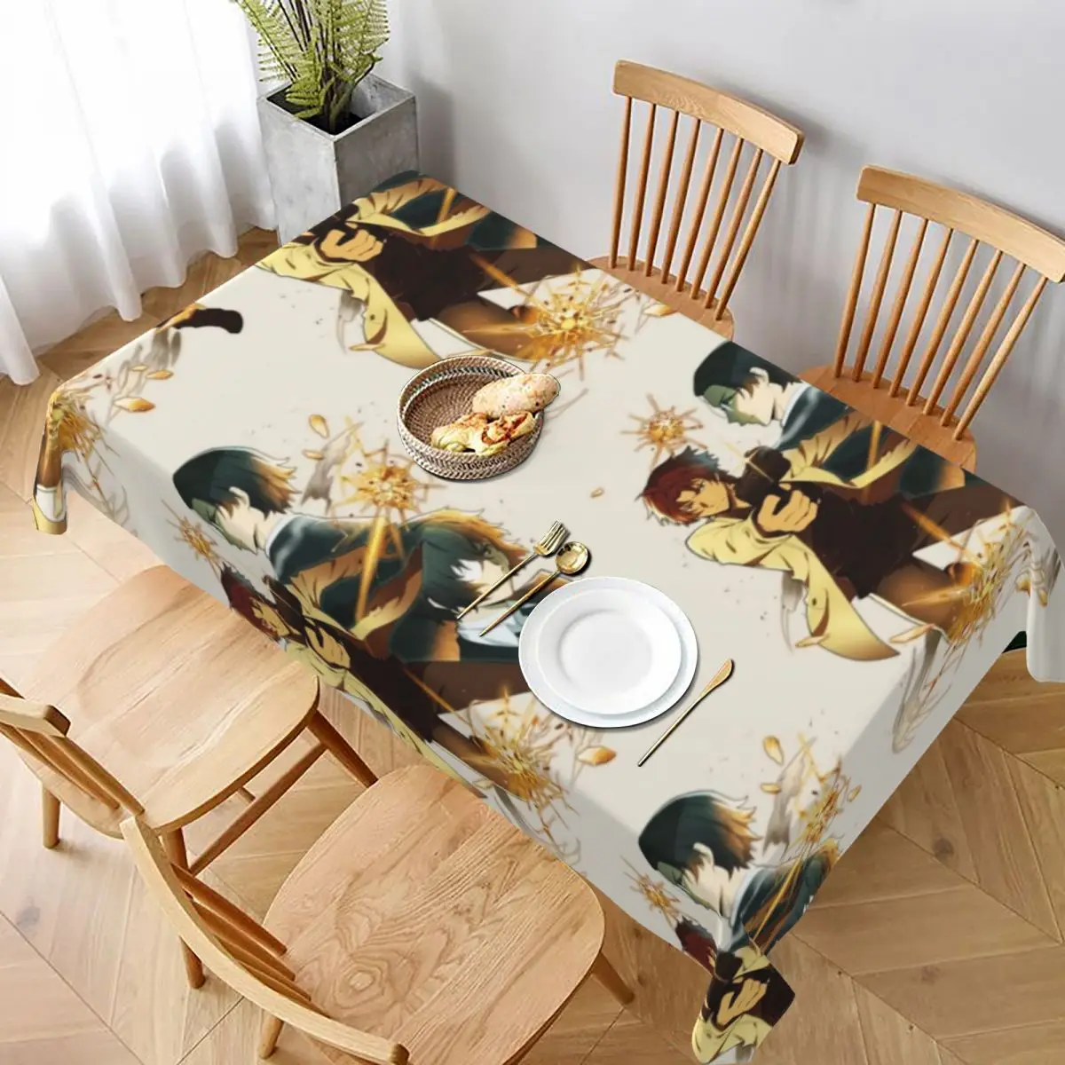 

Bungou Stray Dogs Tablecloth Cheap Waterproof Table Cover Garden Printed Protector Polyester Table Cloth