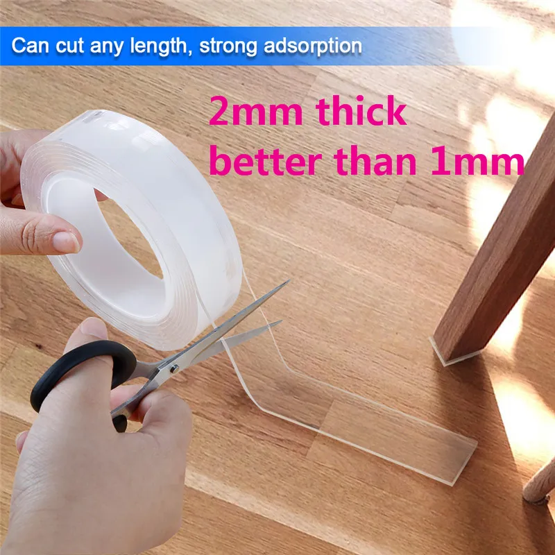 Волшебная лента без нано пленки нескользящая фиксированная адгезионная