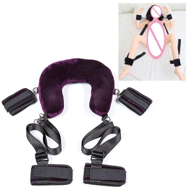 

Newest Sex Furniture Soft Pillow U-shaped Pad Bondage Interest Suits Harness Belt Restraint Device for Women Couples E5-3-5