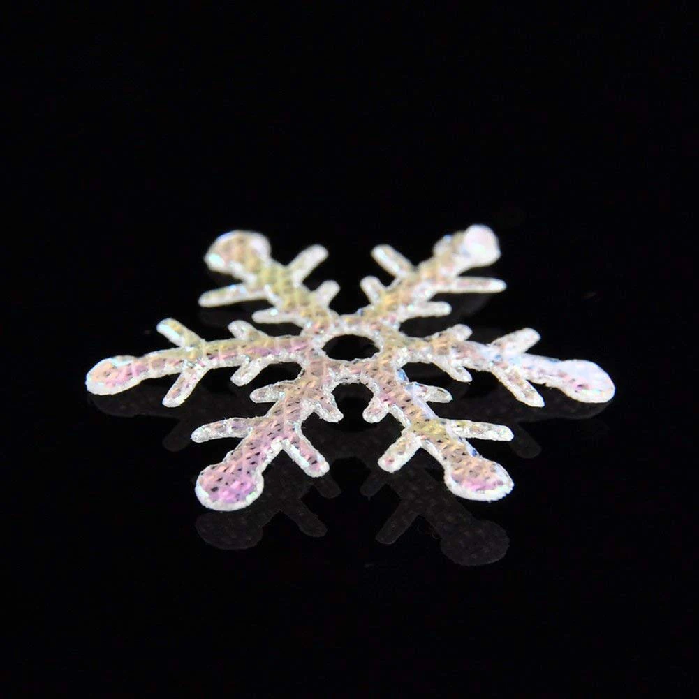 

2 Packs 600PC Christmas Tree Decorations Snowflakes White Artificial Snow Christmas Decorations For Home New Year Gorgeous