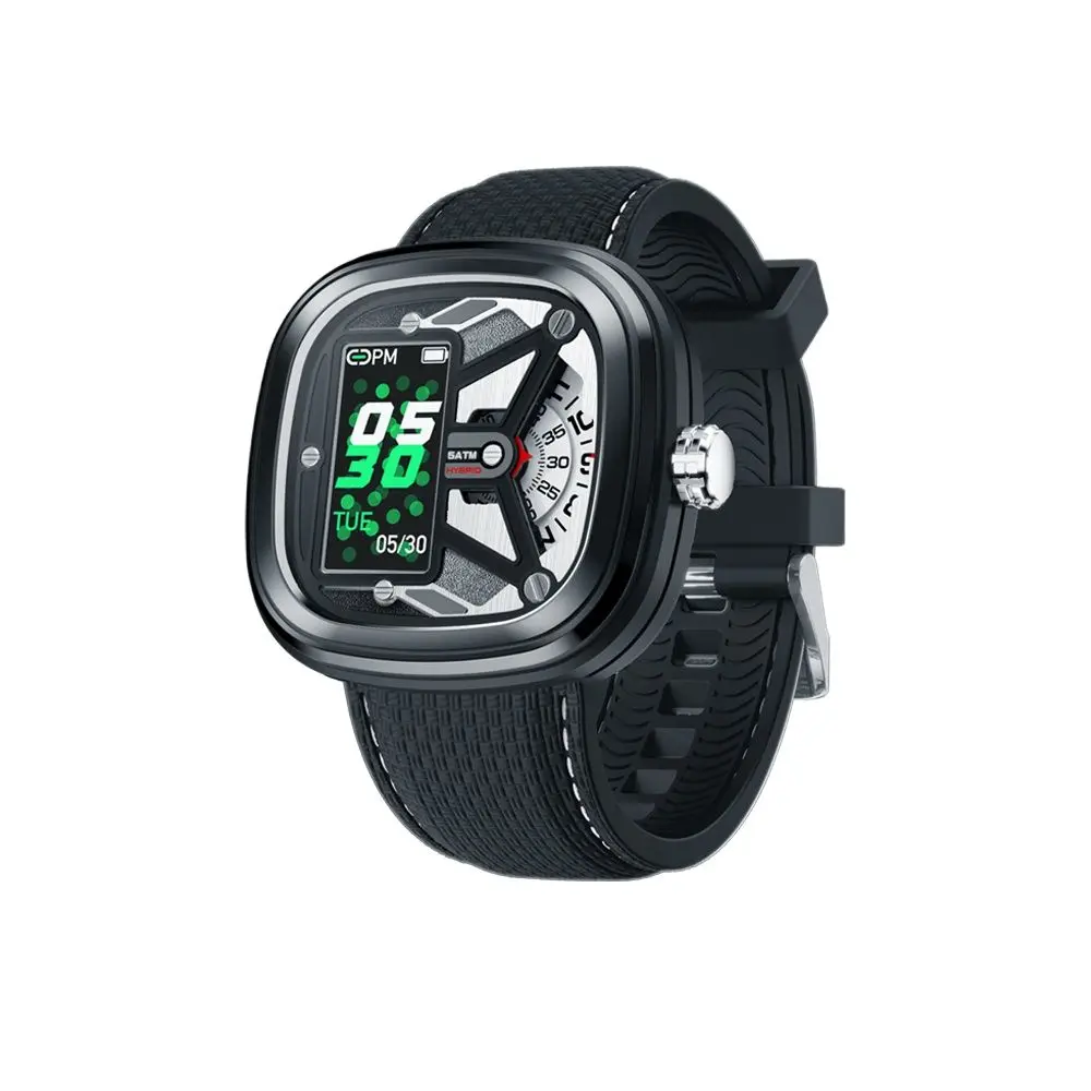 

2 Смарт-часы с пульсометром, водонепроницаемость 50 м, IPS 0,96 дюйма, модные и стильные промышленные элементы, длительный срок службы батареи