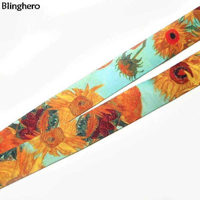 Blinghero Art Series Van Gogh Lanyard for Keys Phone Cool Neck Strap Monet Lanyard for Camera Whistle ID Badge Cute Gifts BH0423