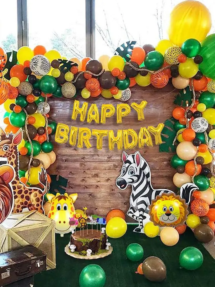 

Jungle Animal Theme Party Balloon Garland Kit Balloons Set Balloon Party Decor Baby Shower Wedding Birthday Bachelorett Balloons