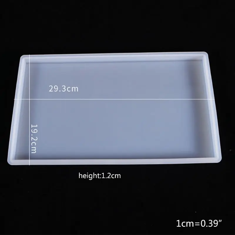 

13MC Crystal Epoxy Resin Mold Fruit Plate Casting Silicone Mould Handmade DIY Crafts Tray Making Tools