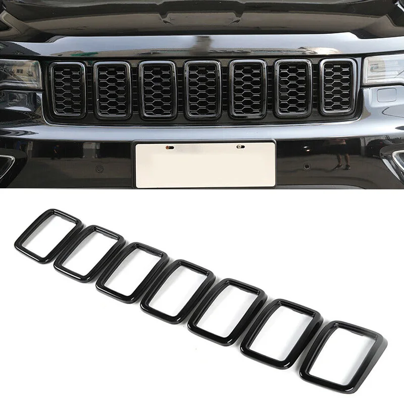 Вставка для передней решетки автомобиля кольцо накладка подходит Jeep Grand Cherokee 2017