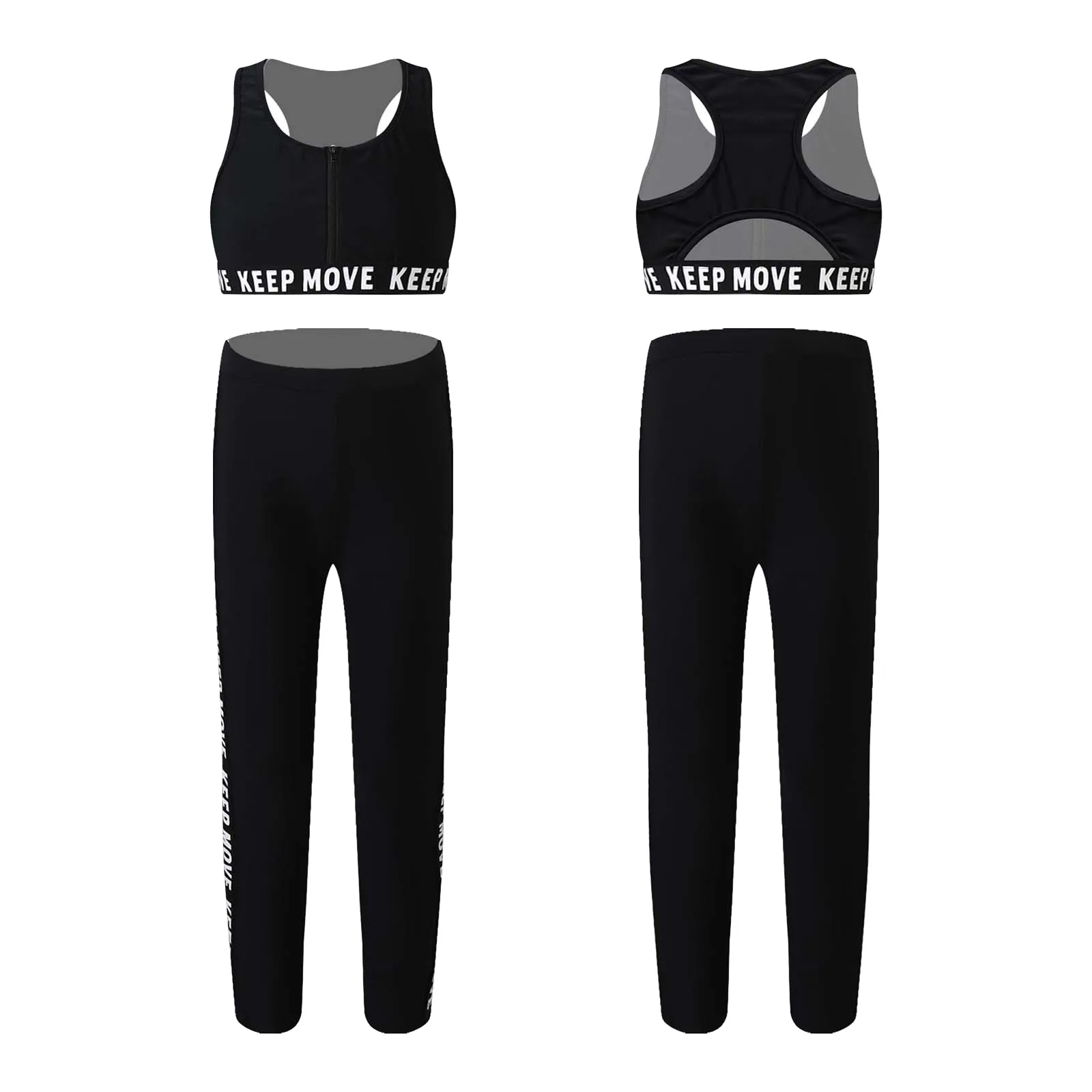 

Kids Gym Outfit Clothing 2 Pieces Yoga Set Girls Sleeveless Top Fitness Leggings Sports Suit Summer Running Set Sports Tracksuit
