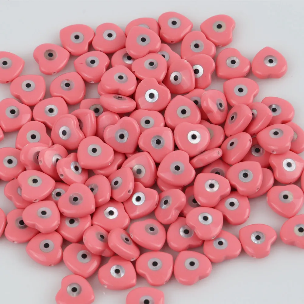 10 pz/lotto 8mm 10mm perline conchiglia rosa naturale madreperla occhi diabolici perline per gioielli fai da te fare collana accessori braccialetto