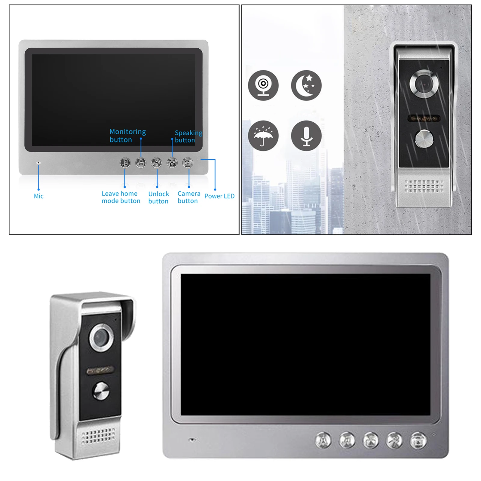 

Indoor Monitor IP1080P Video Door Intercom Video Intercom Video Door Phone