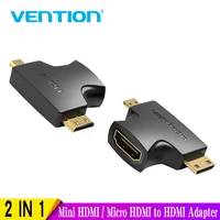 vention mini hdmi micro hdmi to hdmi adapter converter 2 in 1 3d 1080p male to female for tv monitor projector camera new hot