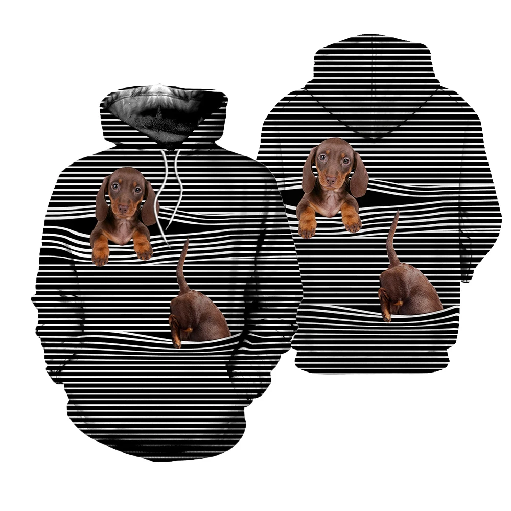 

Модный 3D полноразмерный принт DIY персональный дизайн на заказ полосатый принт собаки Спортивная толстовка с длинными рукавами