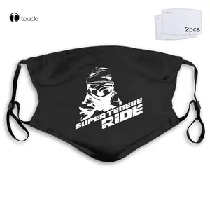 Винтажная мотоциклетная маска для лица Super Tenere, карманная многоразовая моющаяся ткань с фильтром