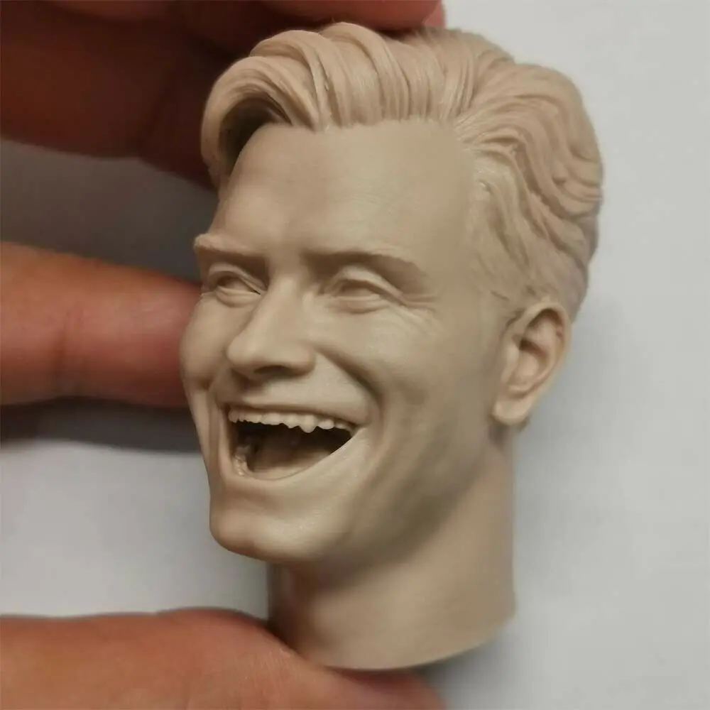 DIY 1/6 Неокрашенная голова смеющегося Antony Starr лепка резьба модель подходит для 12