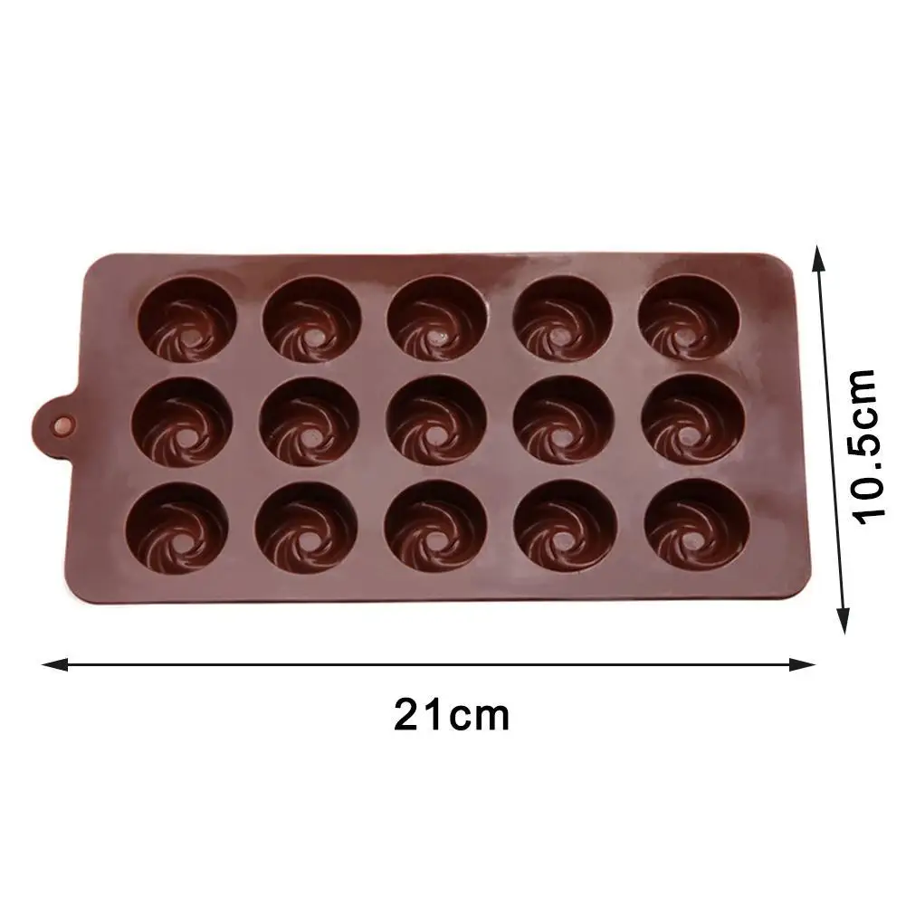 

DIY 3D Flower Chocolate Mould Silicone Flower Rose Mold Chocolate Cany Moulds Shape Jelly Cake Tools Mold Swirl Ice Bakewar N1A3