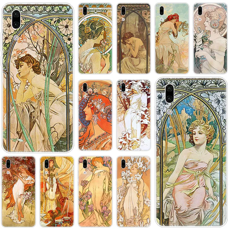 Мягкий силиконовый чехол Art ALPHONSE MUCHA для Huawei P30 P20 Pro P10 P9 P8 Lite 2017 P Smart Z Plus 2019 NOVA 3 3i 5i 5