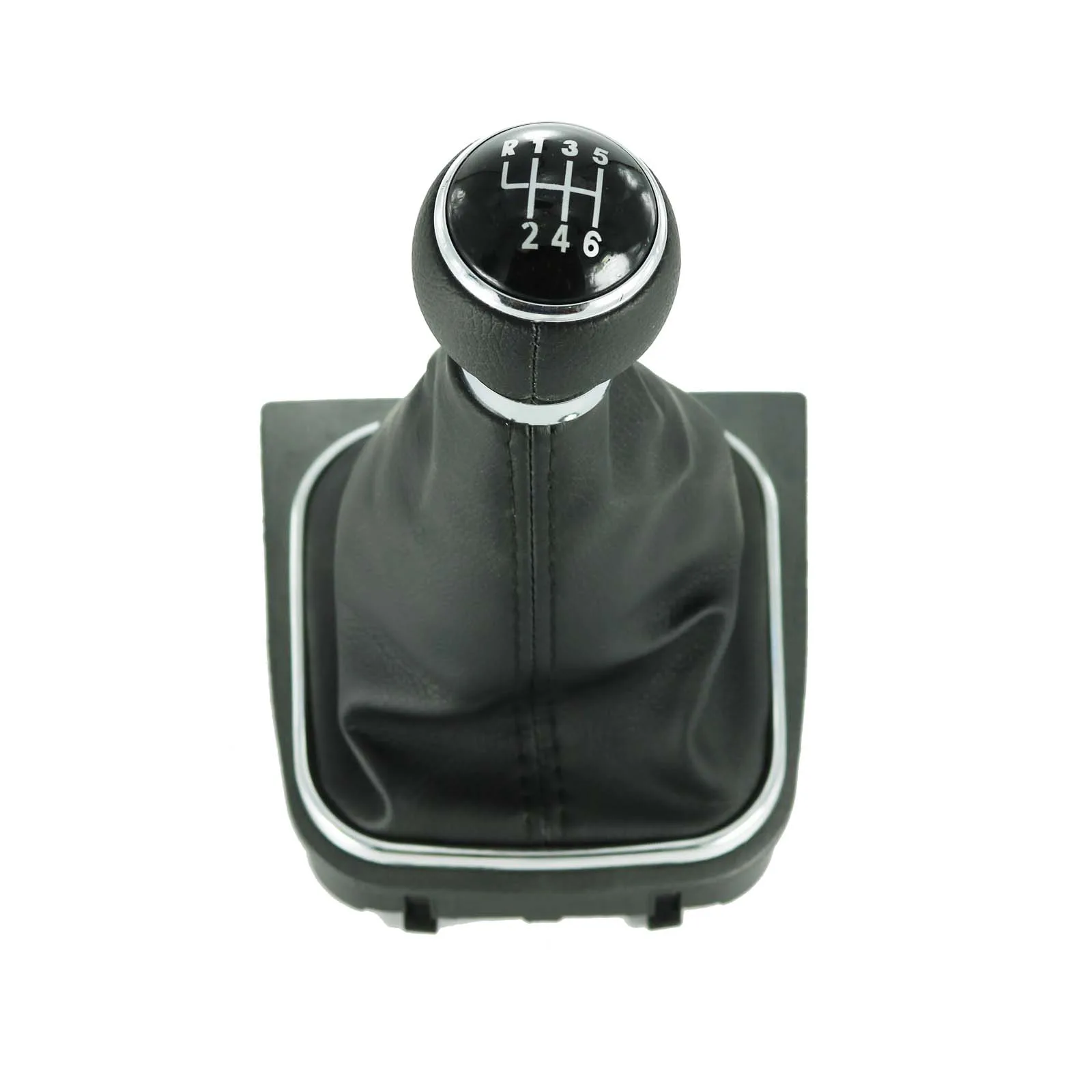 Для VW Golf 5 V MK5 R32 GTI 2004 2005 2006 2007 2008 2009 5/6 Скорость на палке с машинкой Шестерни рукоятка рычага переключения передач - Название цвета: Белый