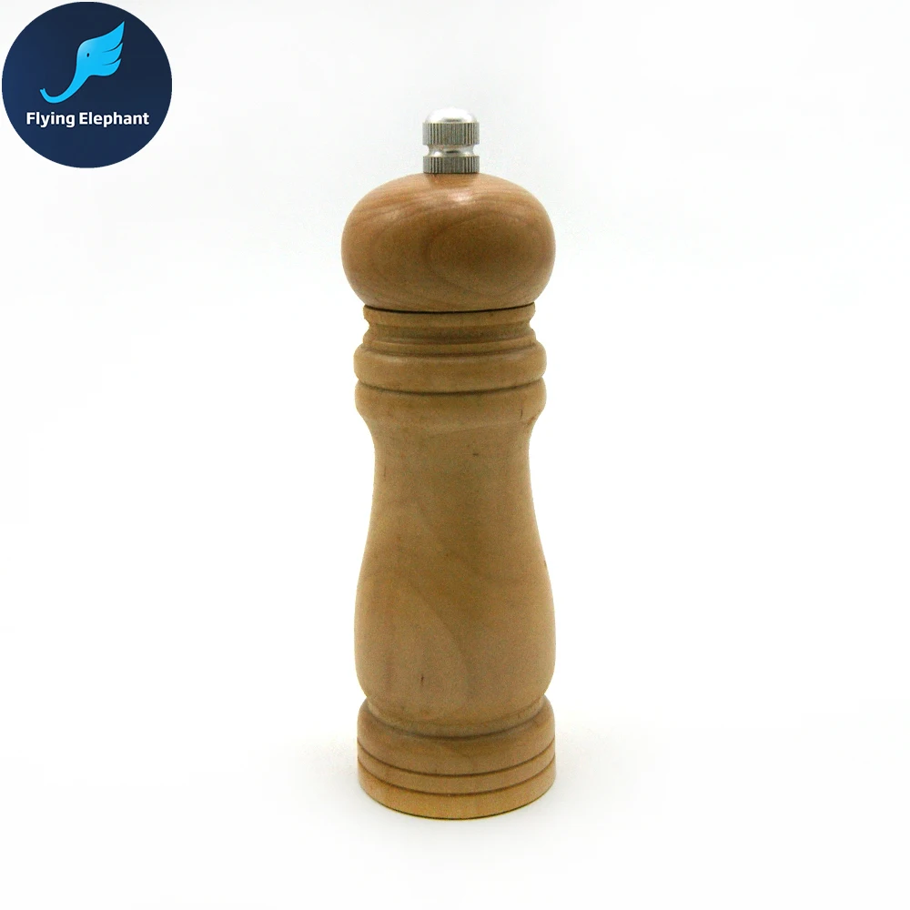 CE мельница деревянная ручная для соли коричневый черный перец белая морская соль