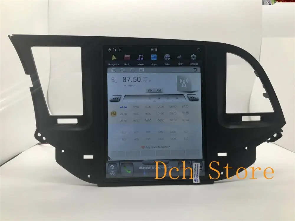 Автомобильный DVD плеер Tesla Style 10 4 дюйма Android 9 0 GPS навигация для Hyundai ELANTRA 2016 2017 2018 PX6