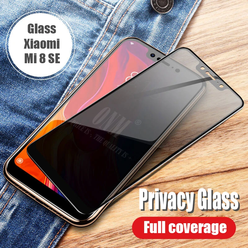 for Xiaomi Mi 8 SE Анти шпионское закаленное стекло для Xiaomi Mi 8/Pro Полное покрытие экрана протектор для Xiaomi Mi 8 SE/Lite защитная пленка - Цвет: for Xiaomi Mi 8 SE