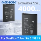 Сменный аккумулятор NOHON для Oneplus 7 Pro, 7Pro, 6, 5, 5T, 3, BLP699, BLP613, BLP657, BLP637, A5001, A3001, One Plus 1 +, для телефона