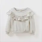 Детский хлопковый свитер с оборками, на возраст 0-6 лет
