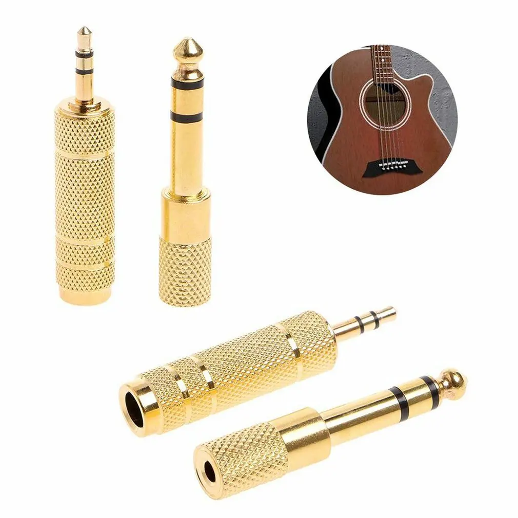 

6.5MM Male to 3.5MM Female Jack Plug Audio Headset Microphone Guitar Recording Adapter 6.5 3.5 Converter Aux Cable Gold Plated