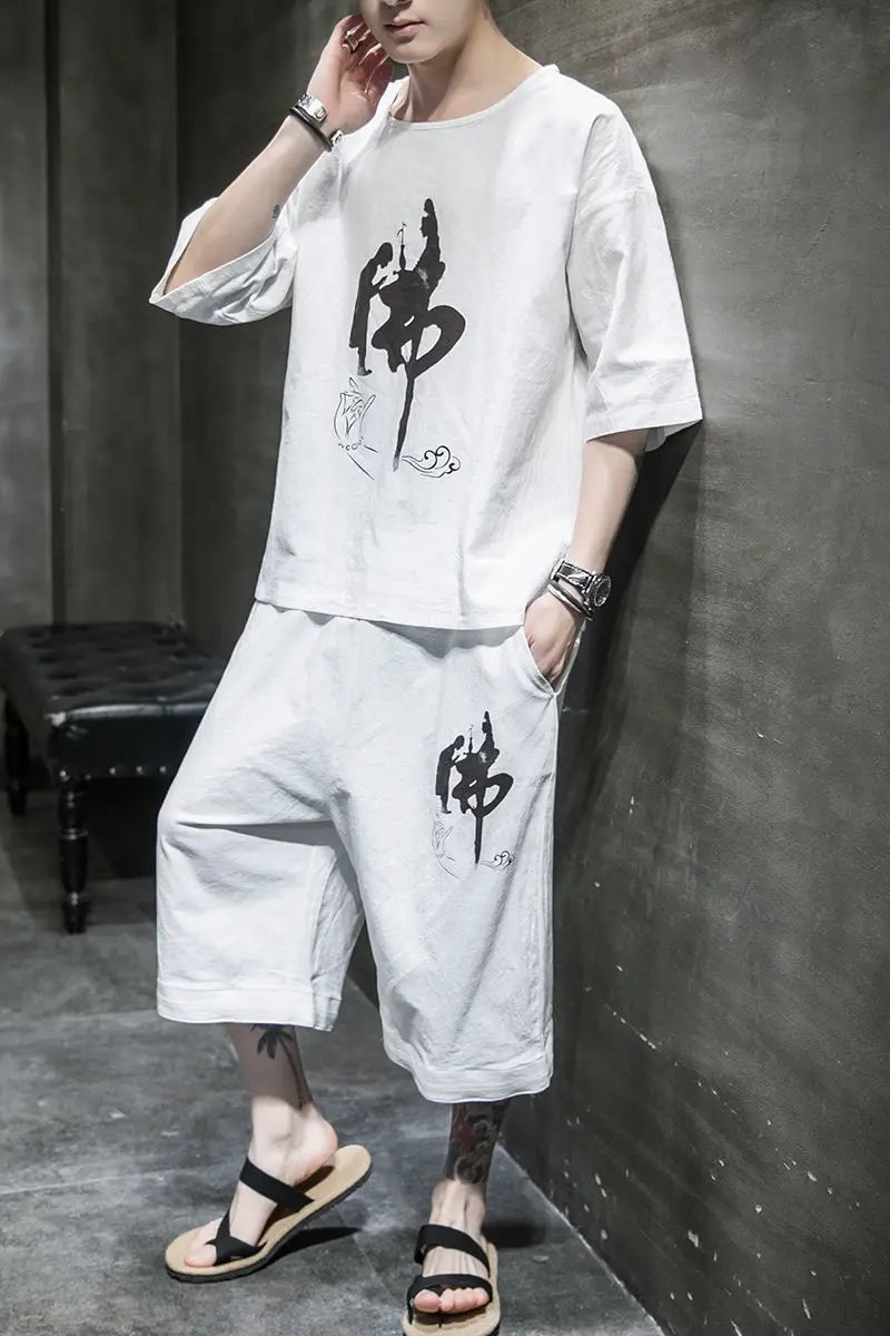 

Tshirt Chinese Style Ethnic Hanfu 2021 Spring And Summer Printing Short Sleeve Loose College Cotton The New Listing Fashion