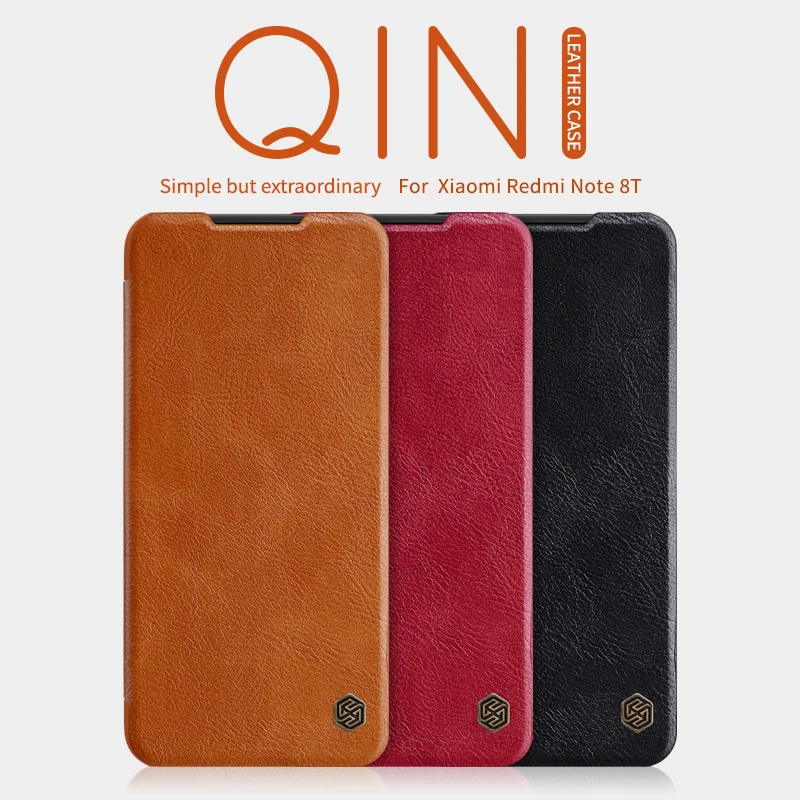 Кожаный чехол для Xiaomi redmi Note 9 Pro Funda note 8 NILLKIN Qin откидной кожаный чехол-бумажник Mi 10