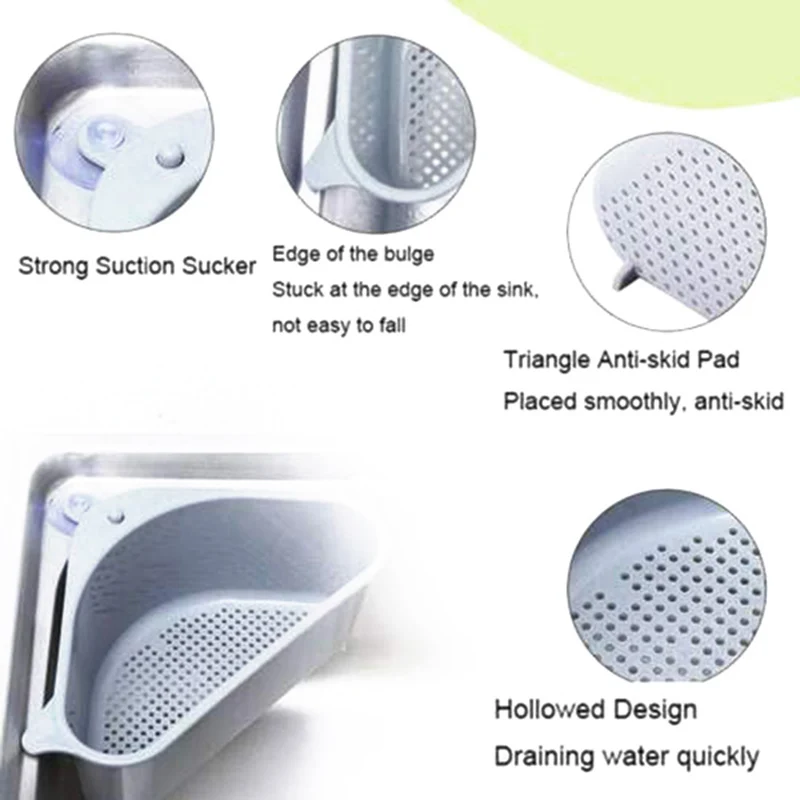 Новая многофункциональная полка для слива Trianglular стеллаж хранения на присоске