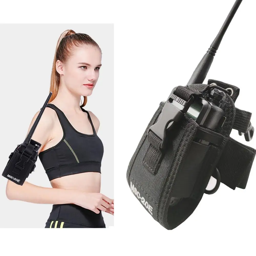 ABBREE MSC-20E Big Nylon Pouch Bag Carry Case for Yaesu BaoFeng UV-XR UV-9R Plus UV-5R UV-82 TYT Mototrola Walkie Talkie Radio | Мобильные