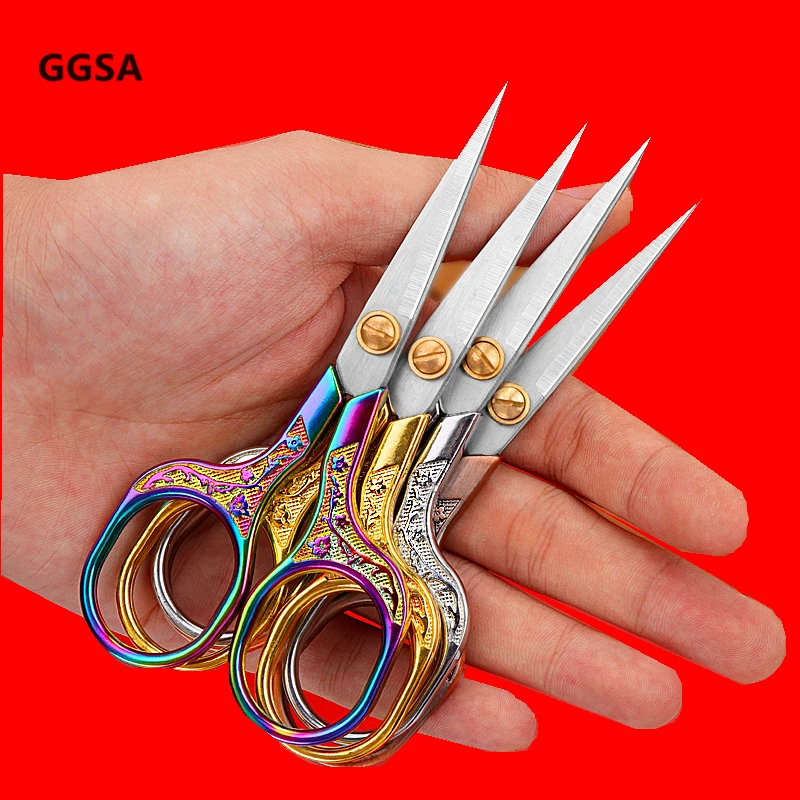 45x94 мм винтажные швейные ножницы из нержавеющей стали для дизайна ногтей