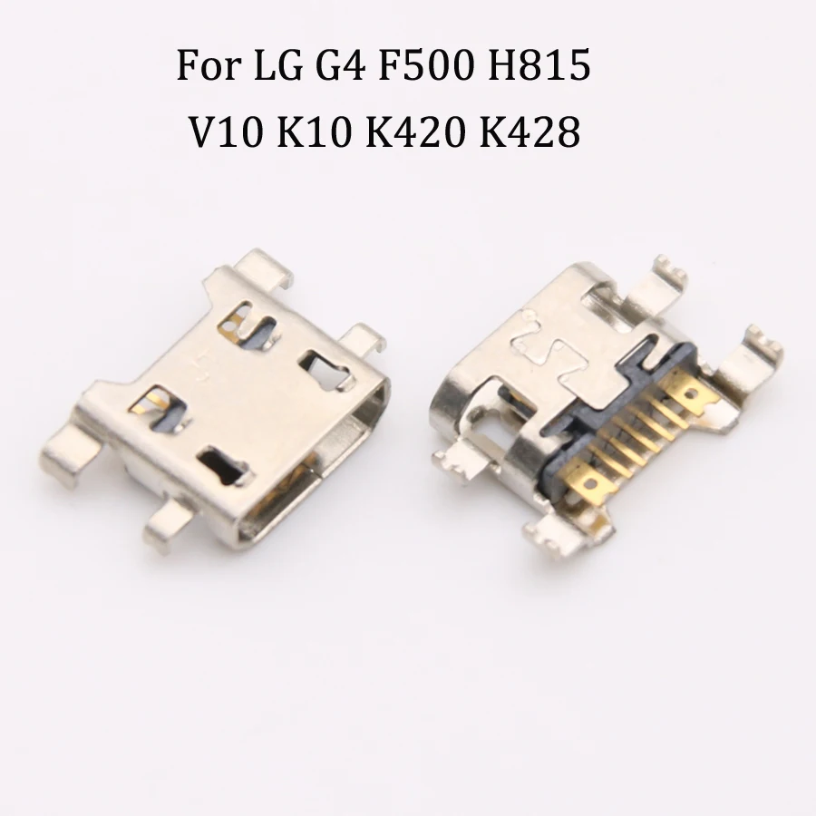 10 шт. порт зарядки Micro USB коннектор гнездо зарядная док-станция для LG K10 K420 K428 2017 X400