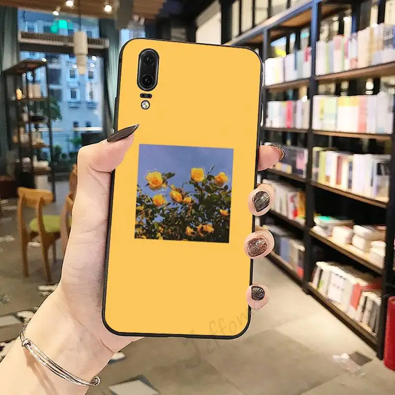 

flower Daisy sunflower rose aesthetics Phone Case For Huawei honor Mate P 10 20 30 40 Pro 10i 9 10 20 8 x Lite