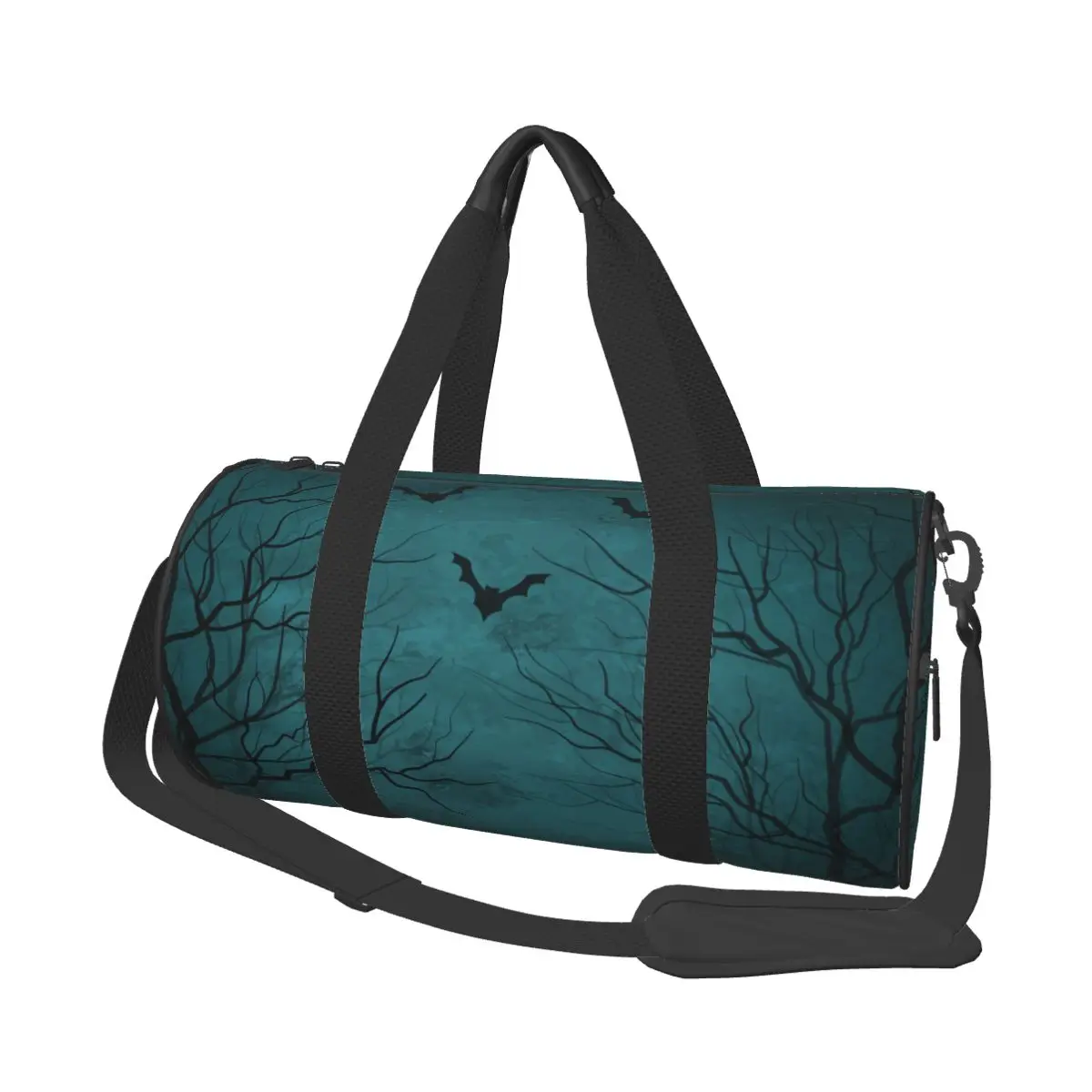 

Travel Bag Duffle Scary Trees With Flying Bats Fitness Bag Handbag Bag Luggage Shoulder Bag Zipper Weekend Sport Gym Bag