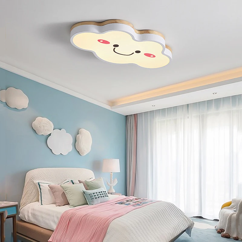 Luces de techo modernas para nube de Led, lámpara de techo de hierro, AC85-265V de iluminación para dormitorio de niños y niñas