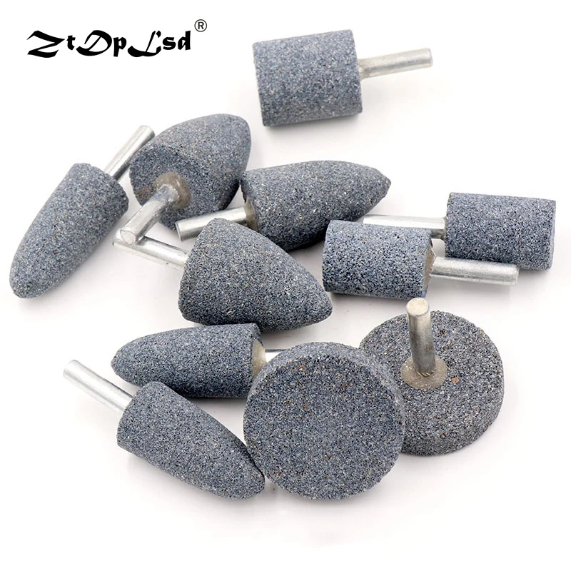 

ZtDpLsd 1Pcs High Efficiency Cylinder Cone Corundum Grinding Head Polishing Polisher Head Replacement Manicure Nail Drill Bit